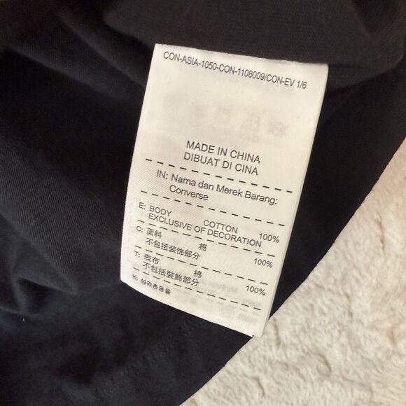 Converse x Space Jam Taz T Shirt Black Sz XL Oversized Fit‎ 100% Cotton - Picture 7 of 12